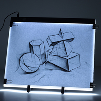 A3 USB podświetlana podkładka LED Artcraft podświetlane urządzenie do odrysowywania deska do kopiowania cyfrowy Tablet malarstwo pisanie Tablet graficzny diament tabliczka do rysowania/malowania 5